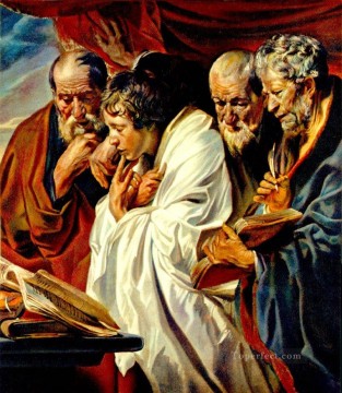 4人の福音書記者 フランドル・バロック様式 ヤコブ・ヨルダーンス Oil Paintings